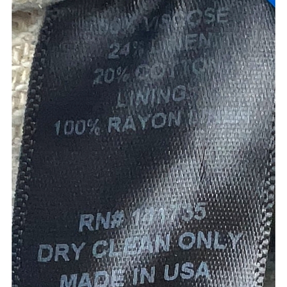 NWOT Laveer Size XS Vest All Natural Vicose, Linen, and Cotton. - Picture 9 of 9